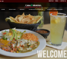 Casa Moreno Website Screenshot