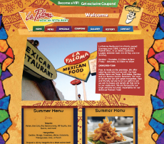 La Paloma Website Screenshot